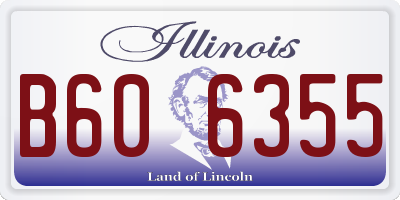 IL license plate B606355