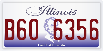 IL license plate B606356