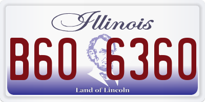 IL license plate B606360