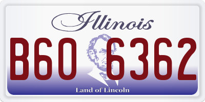 IL license plate B606362
