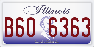 IL license plate B606363