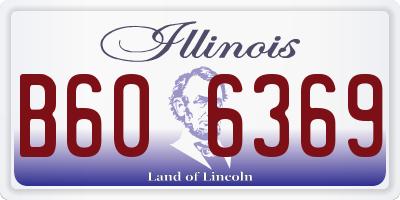 IL license plate B606369