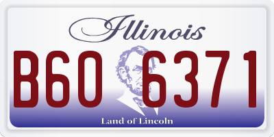 IL license plate B606371