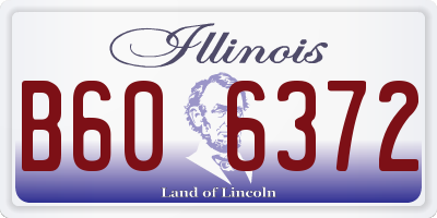 IL license plate B606372