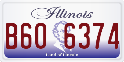 IL license plate B606374