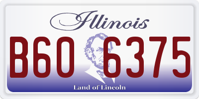 IL license plate B606375