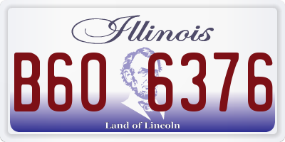IL license plate B606376