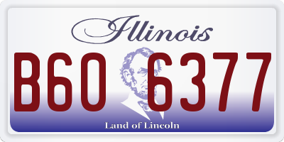 IL license plate B606377