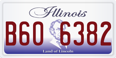IL license plate B606382