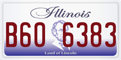 IL license plate B606383