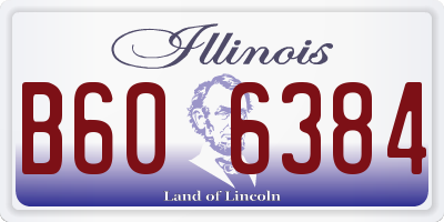 IL license plate B606384