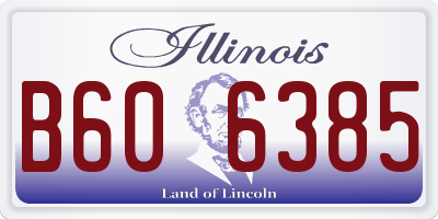 IL license plate B606385