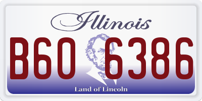 IL license plate B606386