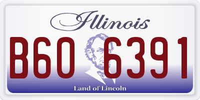 IL license plate B606391