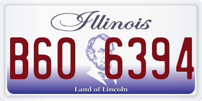 IL license plate B606394