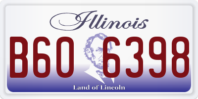 IL license plate B606398