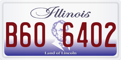 IL license plate B606402