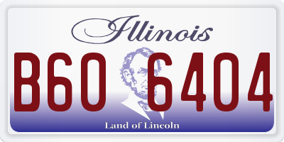 IL license plate B606404