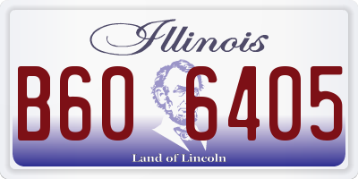 IL license plate B606405