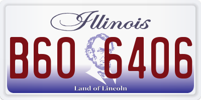 IL license plate B606406