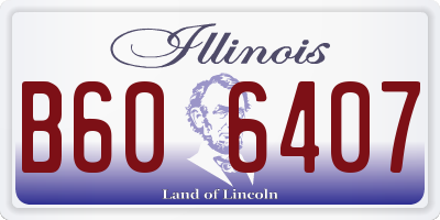 IL license plate B606407