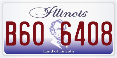 IL license plate B606408