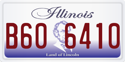 IL license plate B606410