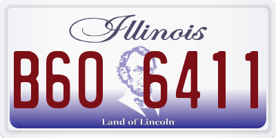IL license plate B606411