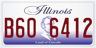 IL license plate B606412