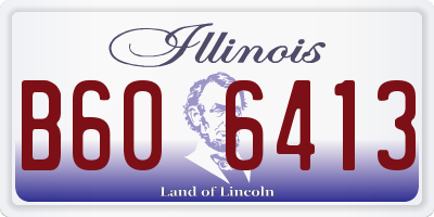 IL license plate B606413