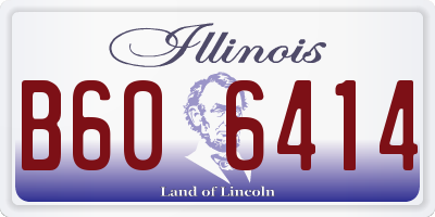 IL license plate B606414