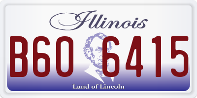IL license plate B606415