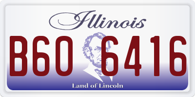 IL license plate B606416