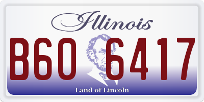 IL license plate B606417
