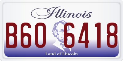 IL license plate B606418