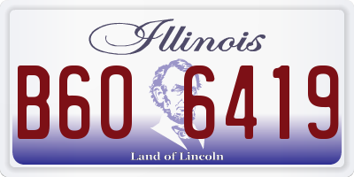 IL license plate B606419