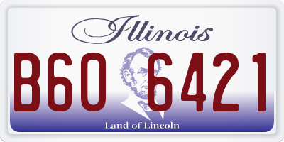 IL license plate B606421