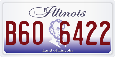 IL license plate B606422