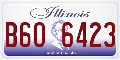 IL license plate B606423