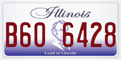IL license plate B606428