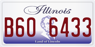 IL license plate B606433