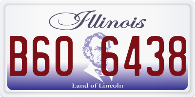 IL license plate B606438