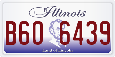 IL license plate B606439