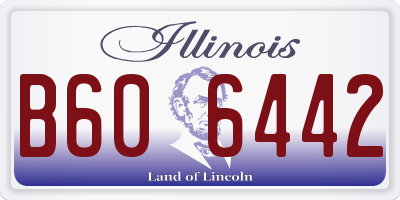IL license plate B606442
