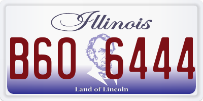 IL license plate B606444