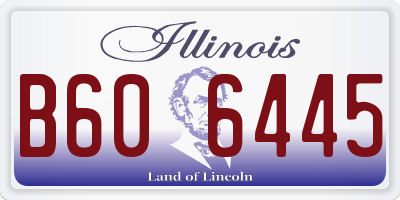 IL license plate B606445