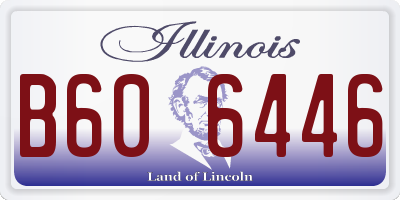 IL license plate B606446