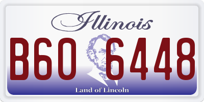IL license plate B606448