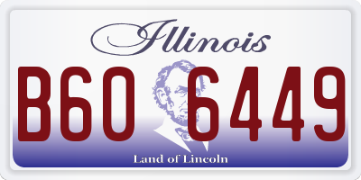 IL license plate B606449