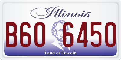 IL license plate B606450